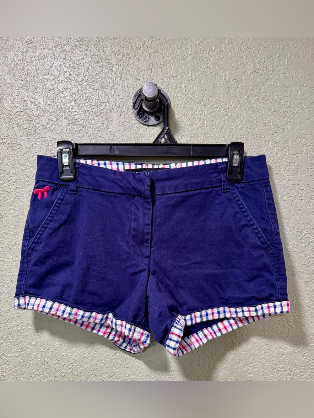 Freestyle Revolution Navy Cotton Shorts with Pink Bow Accent 5
